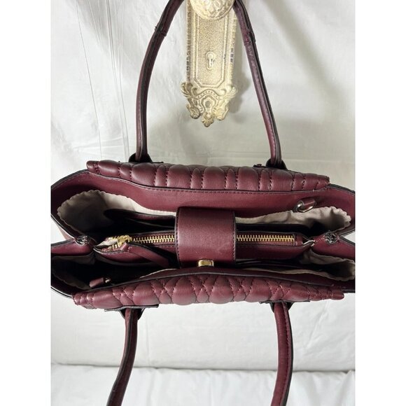 Nine West Camden Jet Set Satchel burgundy Merlot - Picture 11 of 16